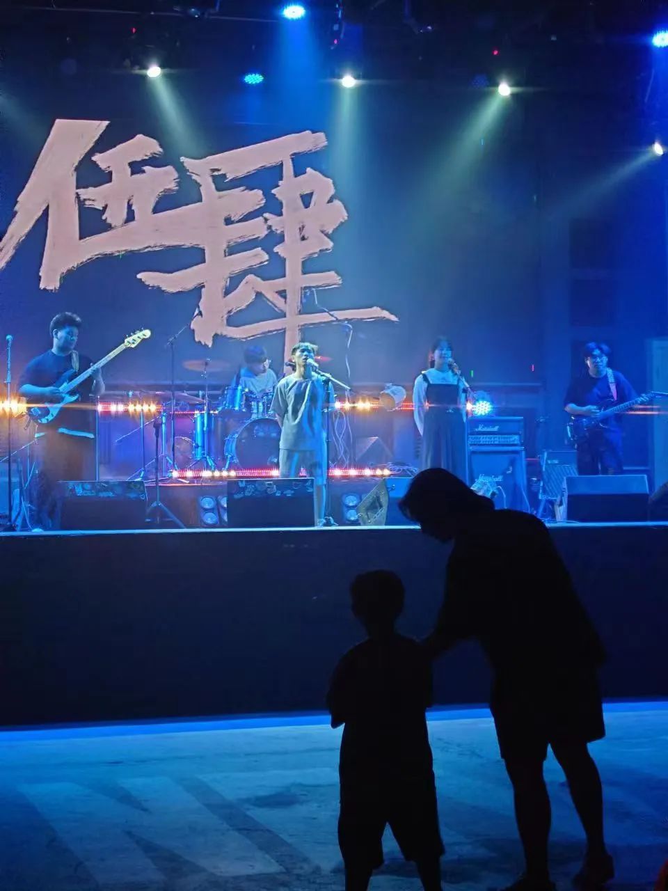 Fans listen at a live concert