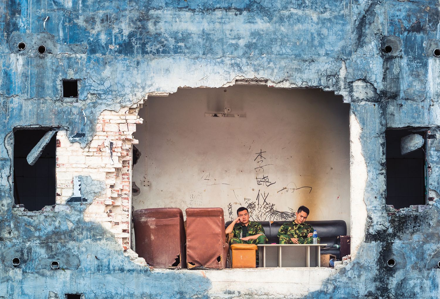 “Hole in the Wall”: Demolition and Renewal is a quintessential experience of modern China (Guangzhou, Guangdong Province, March 2013)