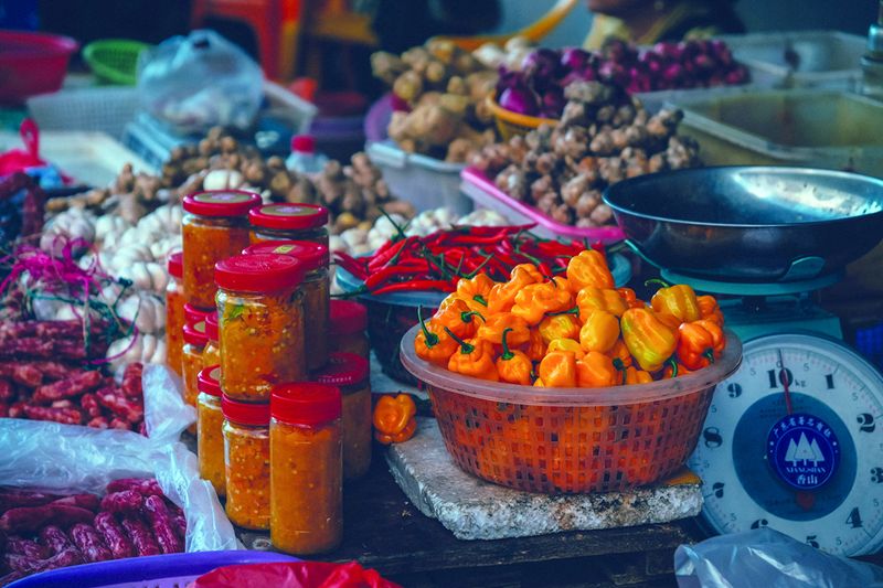 yellow lantern chili pepper, a favorite local seasoning in Hainan cuisine