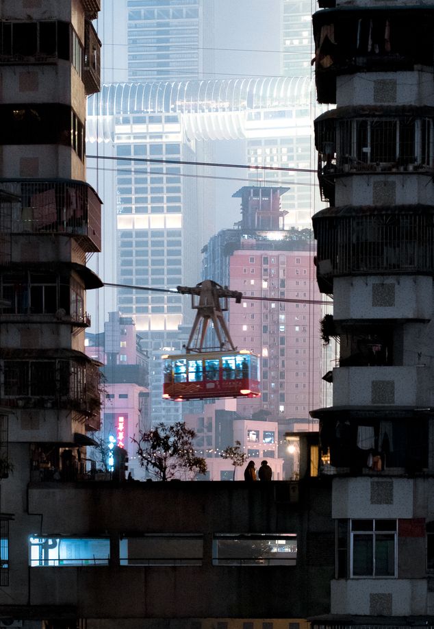 Yangtze river cableway