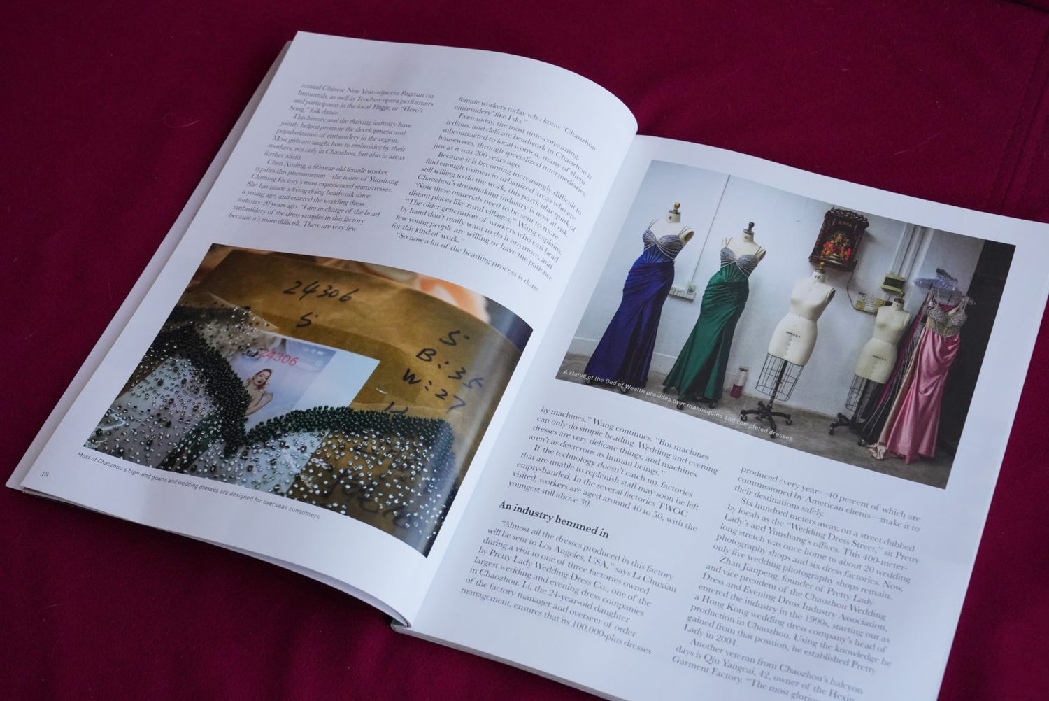 wedding dress factory owners in Chaozhou, Guangdong, from new issue, Youthful Nostalgia