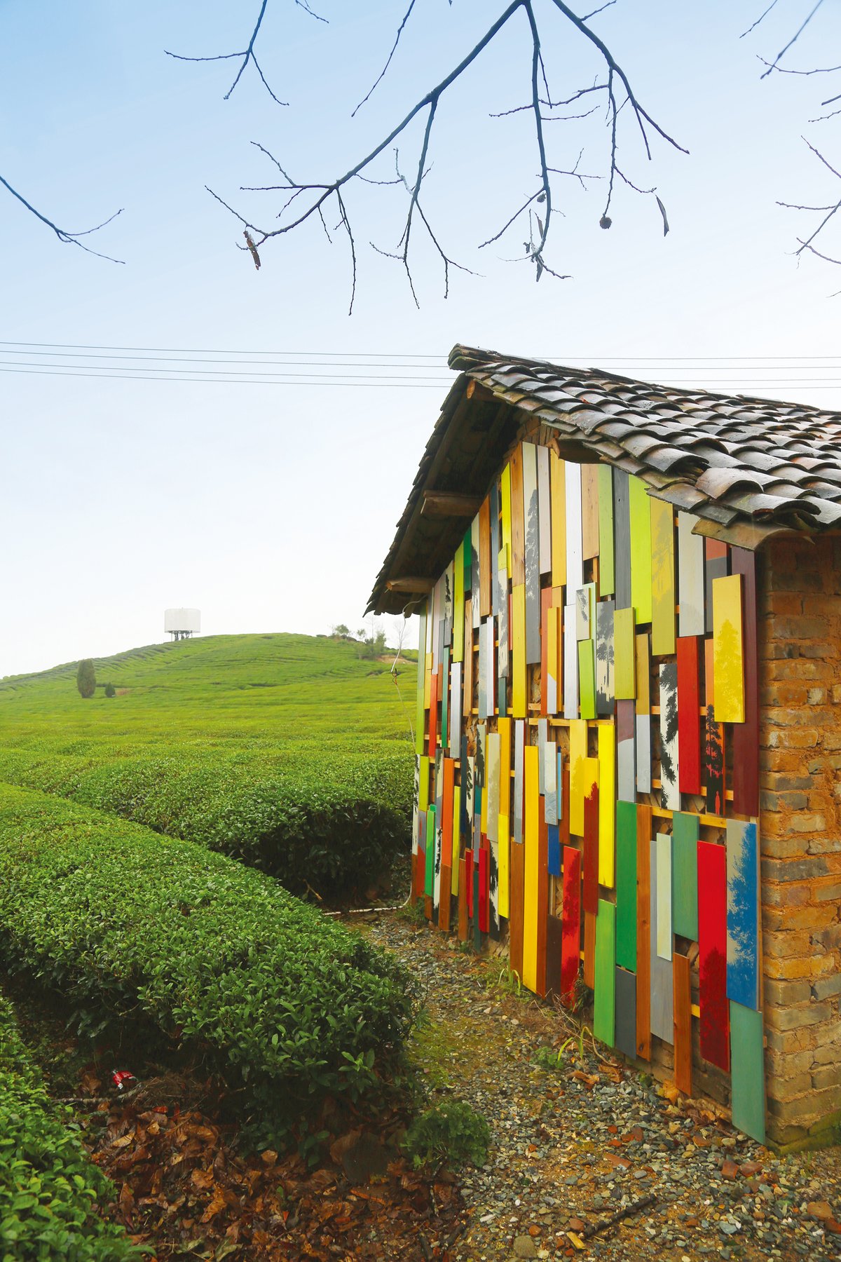 A once-abandoned home in Hanxi village serving as a gallery to exhibit art projects based on local history