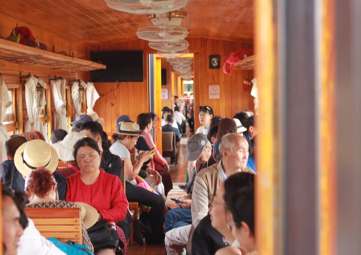 Riding Jianshui's small train