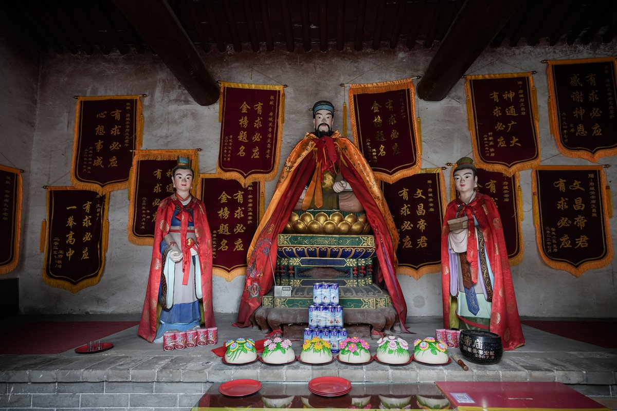 Modern temple-goers have sent such ancient sites pennants to show their gratitude, often after their wishes prayed to the gods in the temple come true