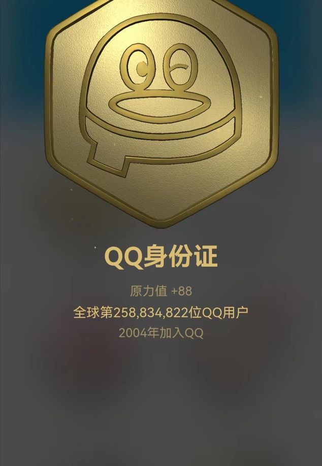 QQ ID card 2004