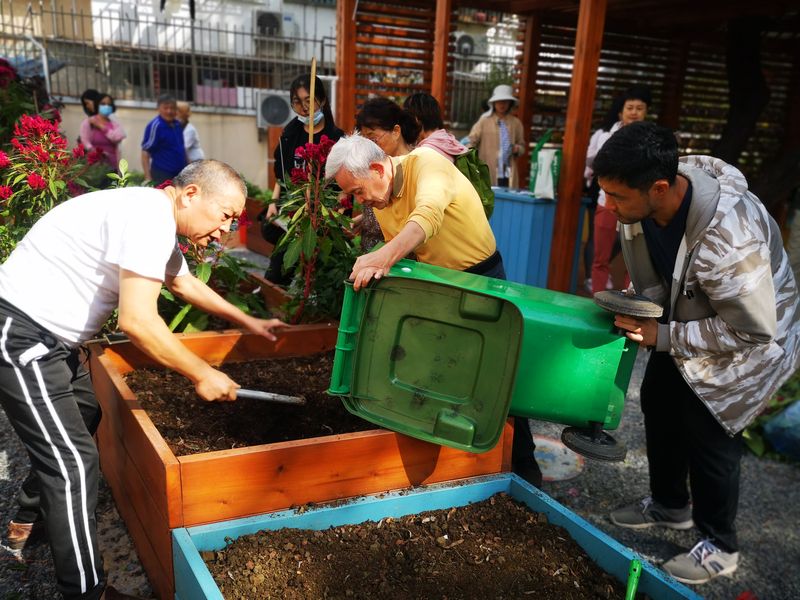 community garden, Shanghai, Liu Yuelai