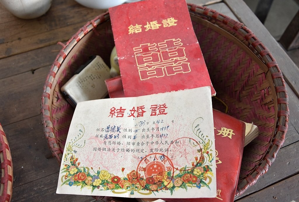 marriage certificates in China, marriage