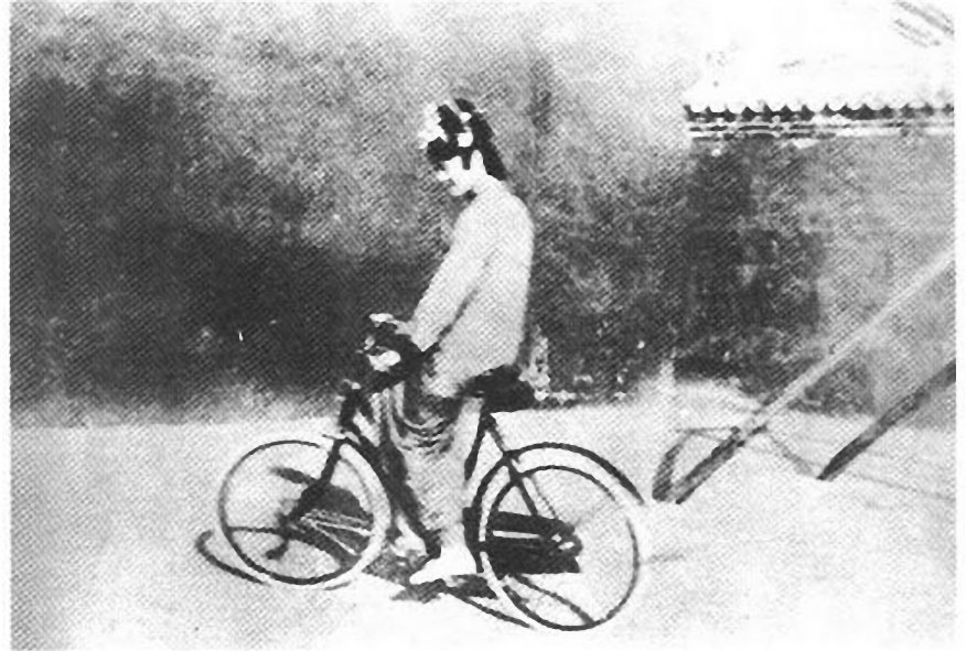 Wanrong, the last empress cycling around in China June, 2007