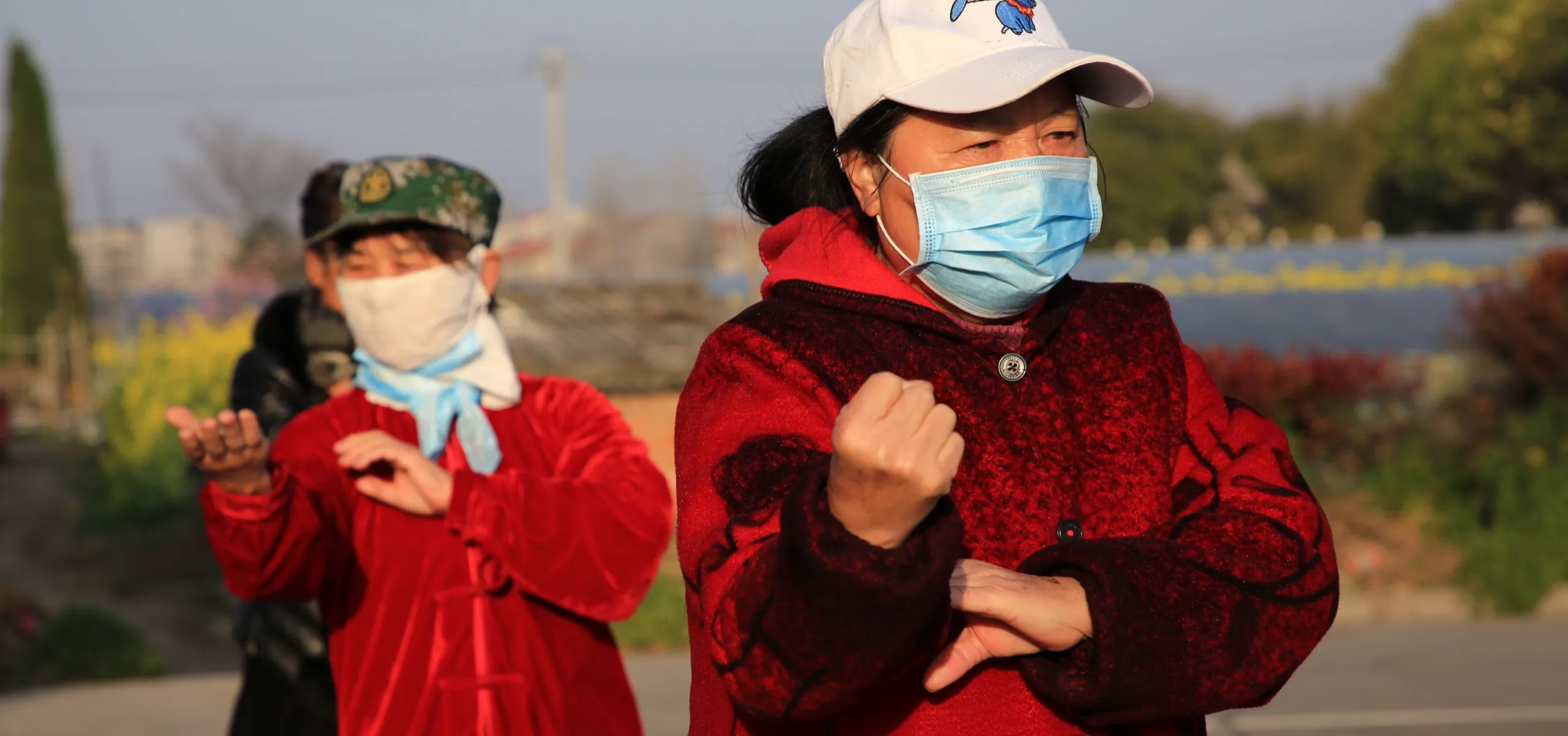 Chinese public square dancing grannies