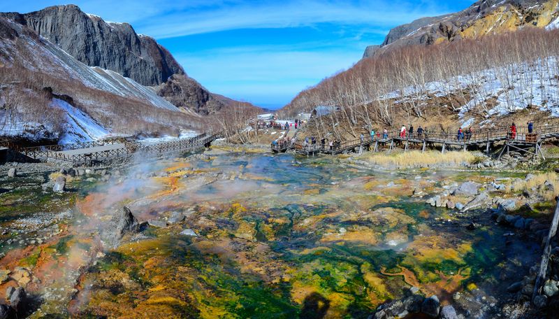 Julong Hot Spring in Changbai Mountain