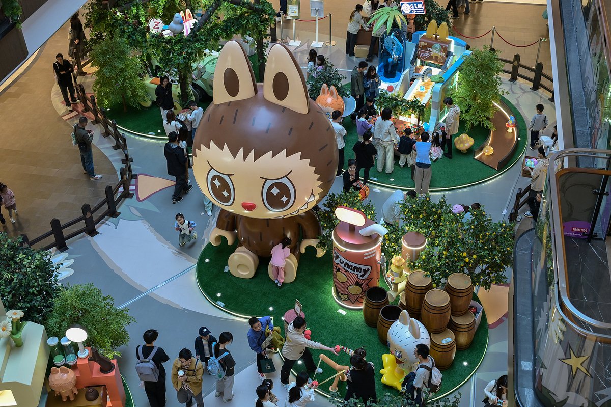 Pop Mart’s latest interactive exhibition at the Hangzhou Kerry Centre. Regarded as the capital of anime, Hangzhou bolsters a prosperous erciyuan economy