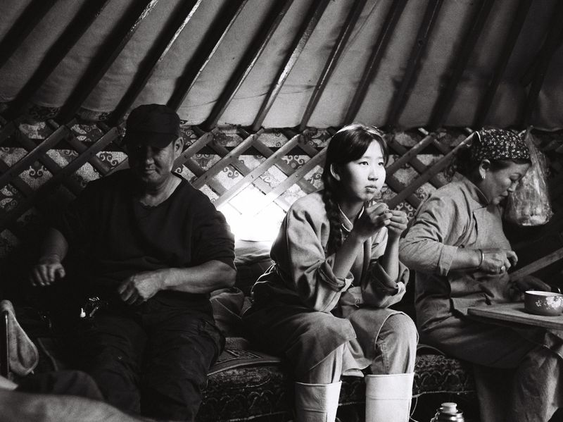Yurts—or ger in Mongolian—are traditionally pitched with the door to the south. Inside, the north is a place of honor reserved for family portraits and religious objects